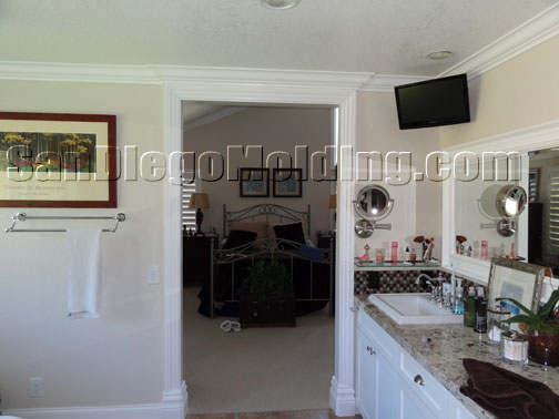 Crown molding, Wainscoting, Doorways, Window casing